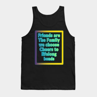 True Friends: Celebrating Togetherness on Best Friend Day" Tank Top